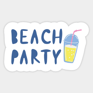 Beach Party Sticker